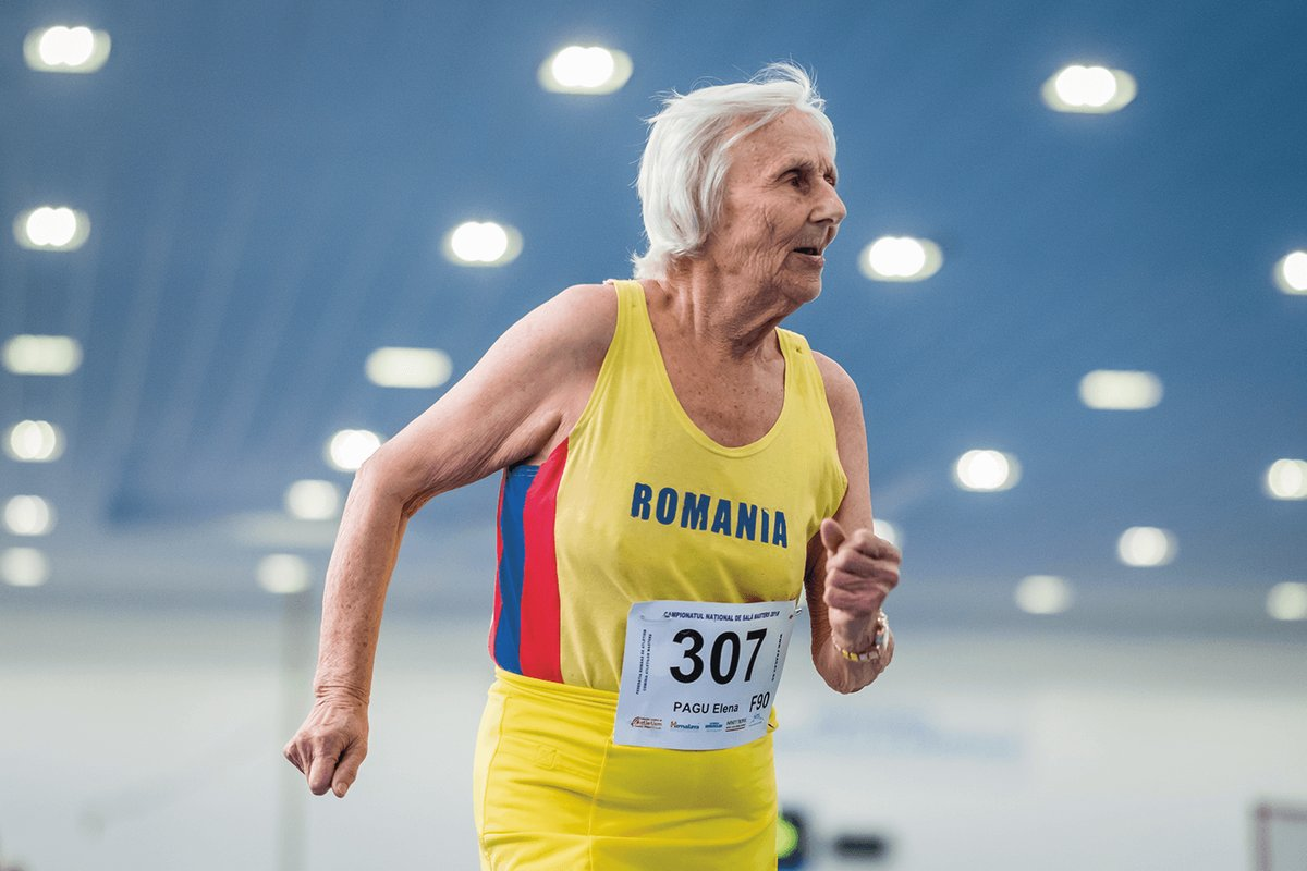In varsta de 91 de ani Elena Pagu, a castigat Campionatele Mondiale de Atletism pentru Seniori !!!