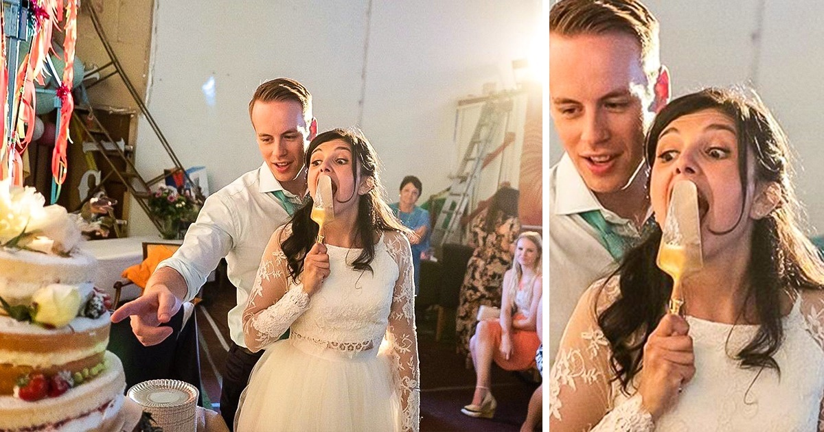 28 de fotografii extrem de amuzante surprinse in timpul nuntii