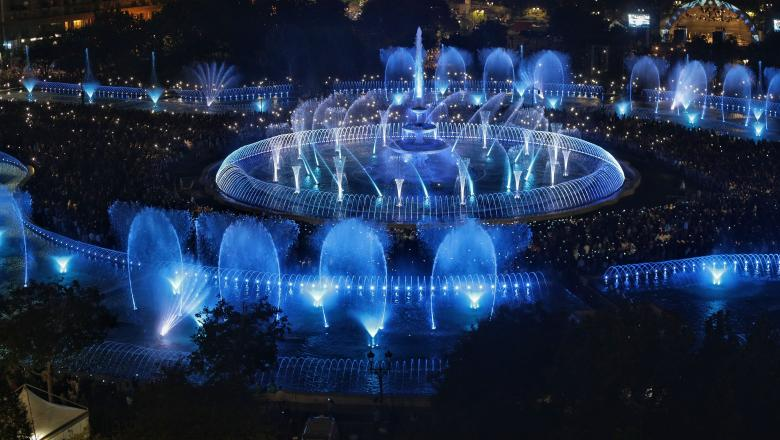Record Mondial, cel mai lung sistem coregrafic de fântâni din lume: Fântânile din București