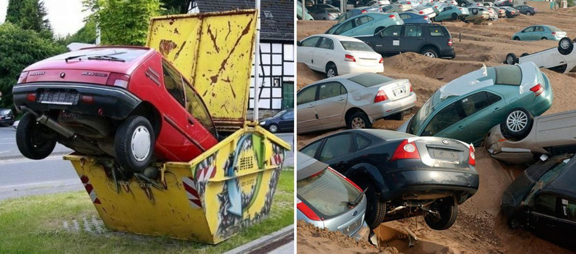 20 de imagini cu accidente auto bizare