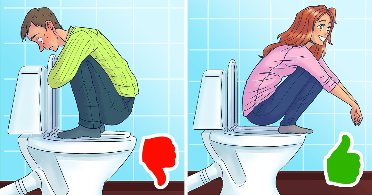 Care este pozița corecta atunci cand stăm pe toaletă si cum ne poate afecta asta sanatatea