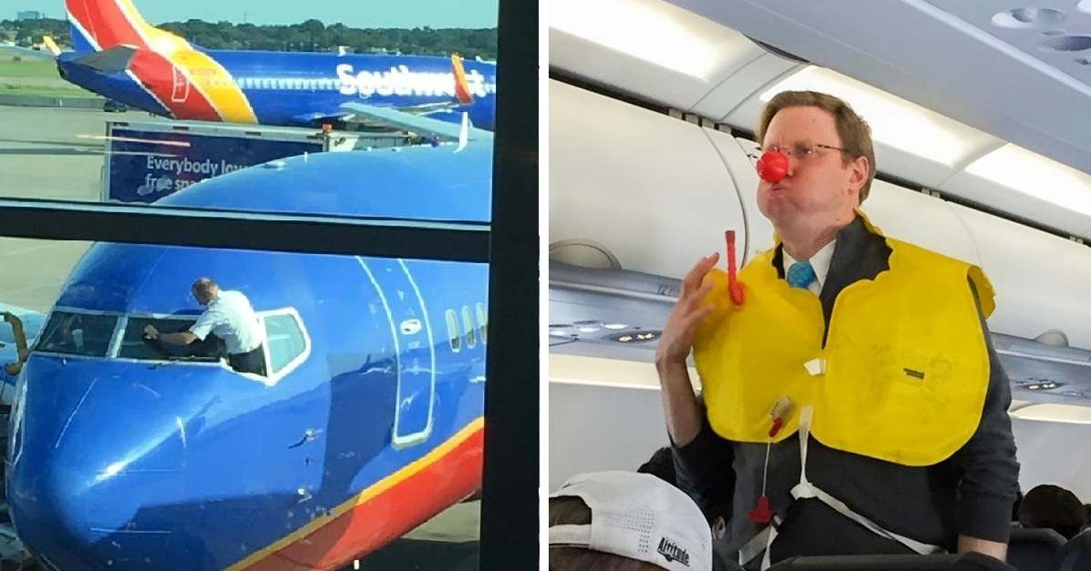 14 fotografii care ne arata cele mai ciudate lucruri pe care oamenii le-au intalnit in avion