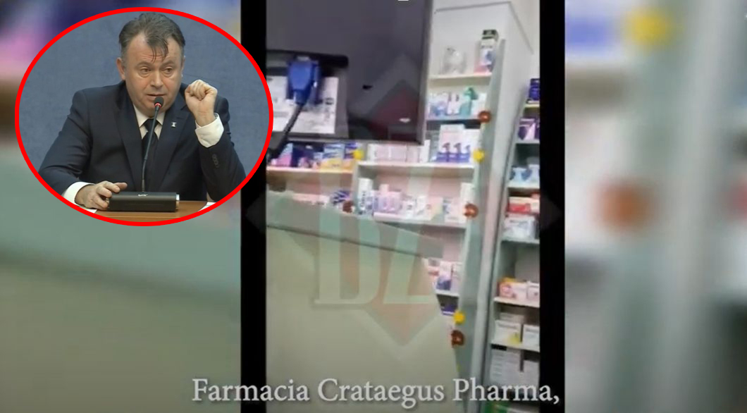 La farmacia ministrului sănătăţii, Nelu Tătaru, se vând măşti sanitare la suprapreţ şi fără bon fiscal 