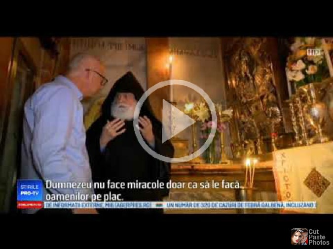 (VIDEO) Un eretic episcop armean sustine ca Lumina Sfanta de la Ierusalim este aprins de la o candela
