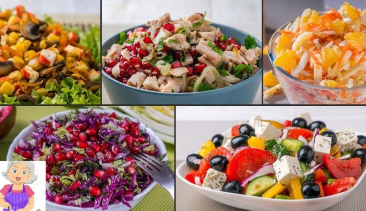 4 salate ușoare fără maioneză – pentru masa festivă de Anul Nou sau pentru meniul zilnic!