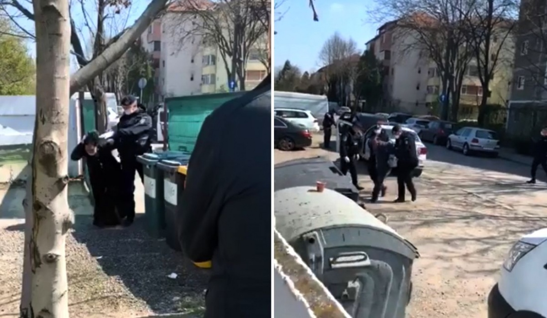 VIDEO: Români întorși din Germania, băgați cu forța de jandarmi în curte: ‘Oameni buni, filmați!’