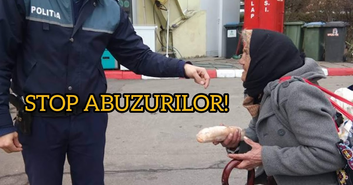 Polițiștii batjocoresc bătrânii în numele legii! O bătrână luată în râs de un poliţist pentru că nu avea declaraţie pentru a merge să-şi cumpere pâine... 