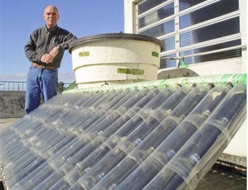 GENIAL! Panou solar făcut acasă din PETURI! Metoda eficienta pentru încălzirea apei: