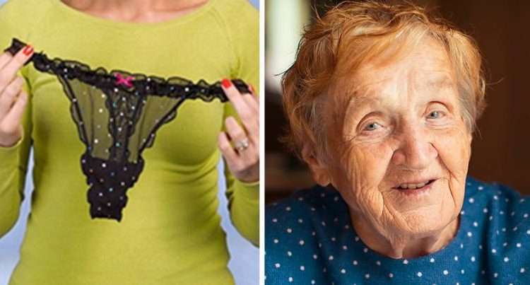 Bătrânei de 83 de ani i se ridicase rochia din cauza vântului, un bărbat curios îi vedea părțile intime și a întrebat-o cum de, la vârsta ei, nu-i e rușine. Răspunsul ei e aur curat: ,,Domnule, orice puteți vedea acolo jos are…”