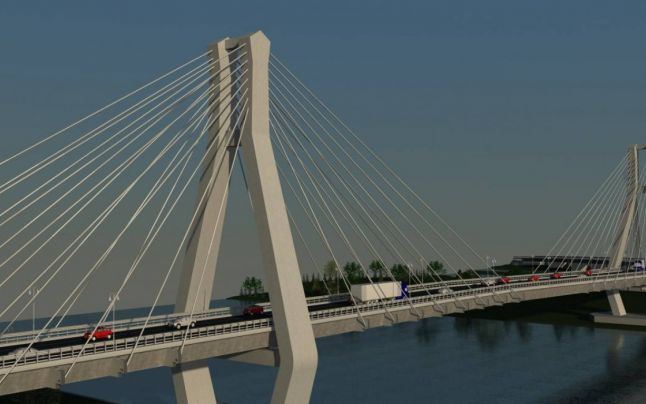 Cum va arăta cel mai scump pod din istoria României. Construcţia va lega Moldova şi Muntenia de Dobrogea, în zona Jijila