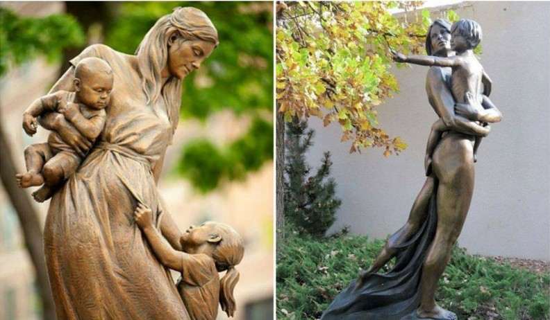 Cele mai emoționante sculpturi din lume dedicate mamelor!